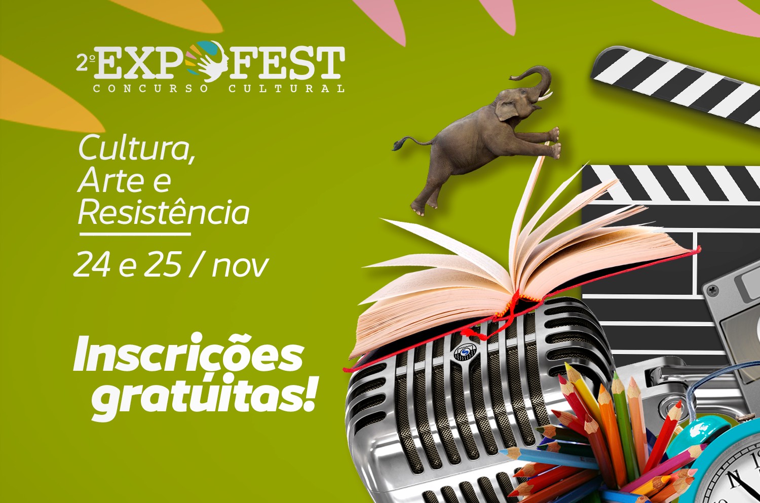 Inscrições abertas para o II Concurso Cultural EXPOFEST